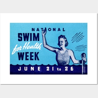 1935 Swim for Health Posters and Art